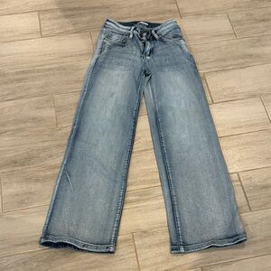 High-Rise Wide Leg Women’s Jeans in Light Blue Wash